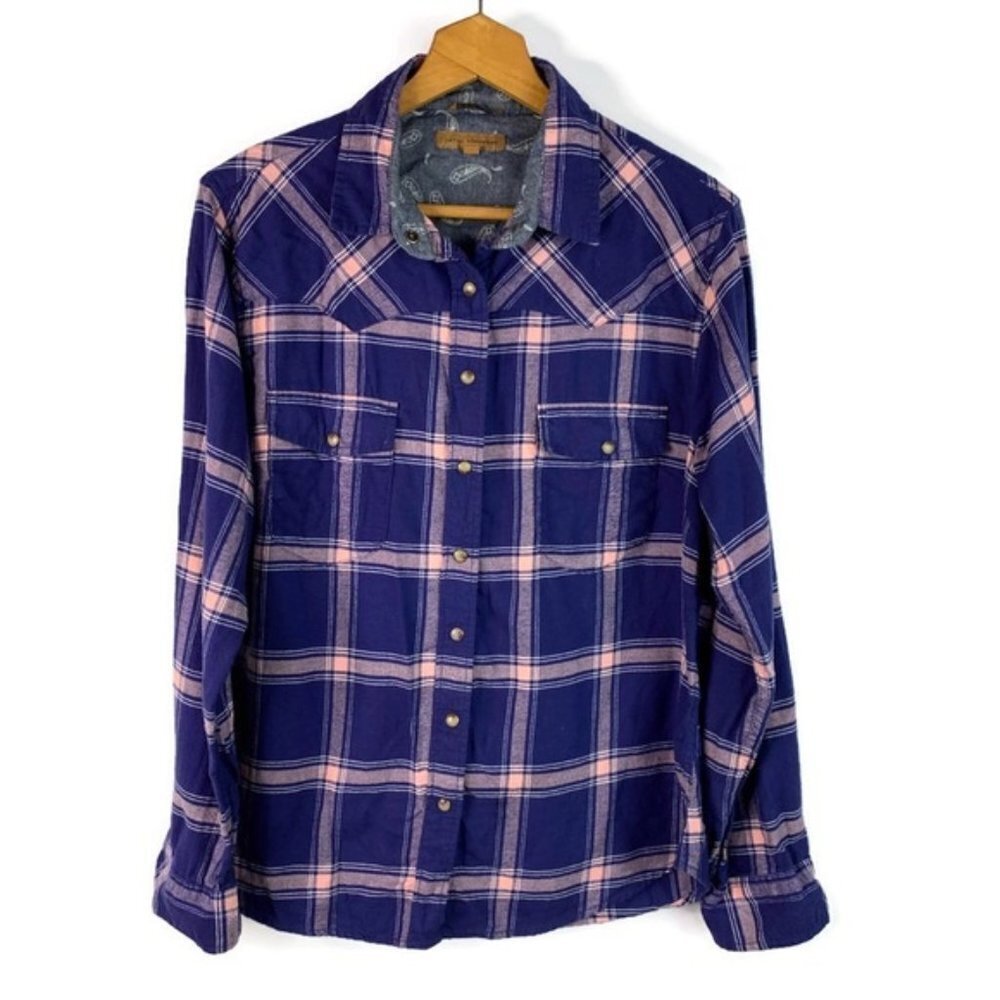 Jachs Girlfriend Comfort Stretch Small‎ Flannel Pink Purple Small